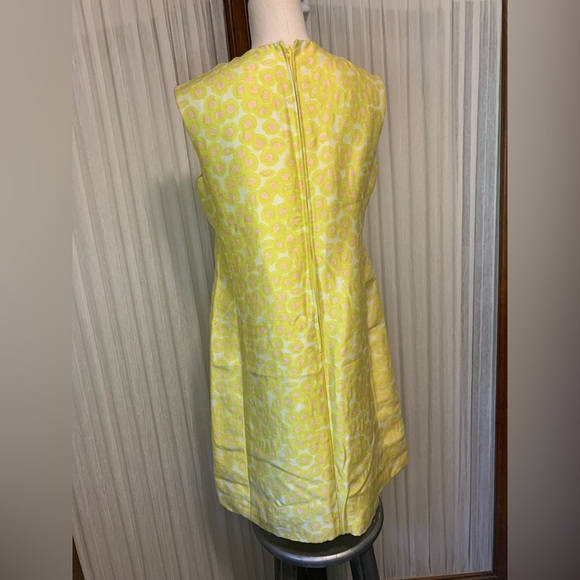 Source Unknown Yellow Sheath Maxi Dress Crew Neck Sleeveless - Picture 4 of 13